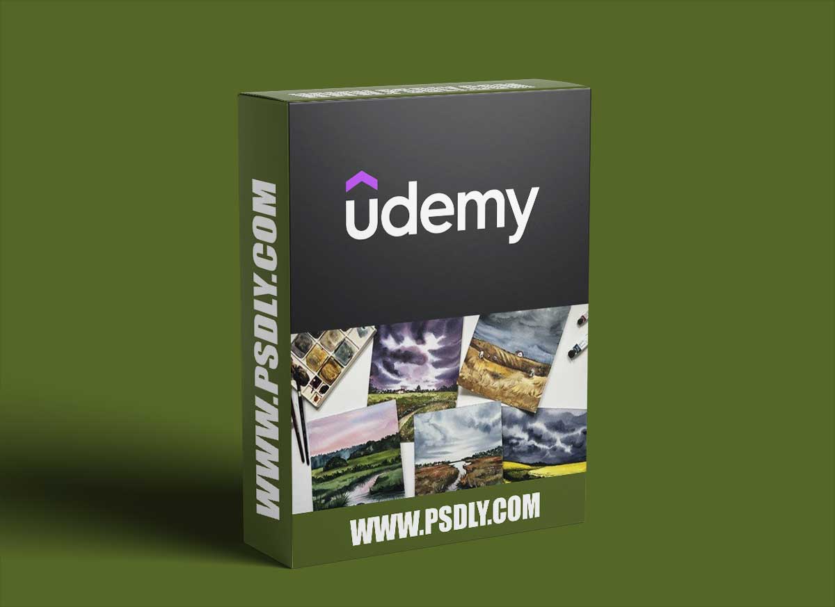 5 Watercolor Landscapes: Painting Sky And Foreground