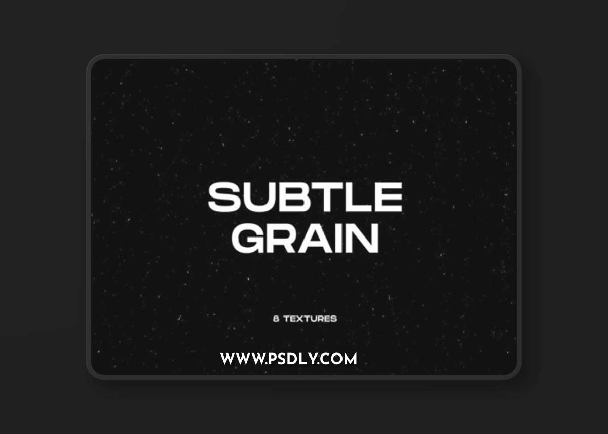 8 Subtle Grain Overlays Pack for Photoshop
