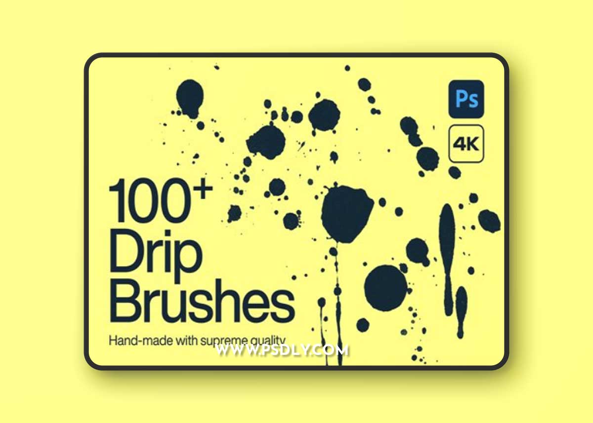 Drip Brushes Pack for Photoshop