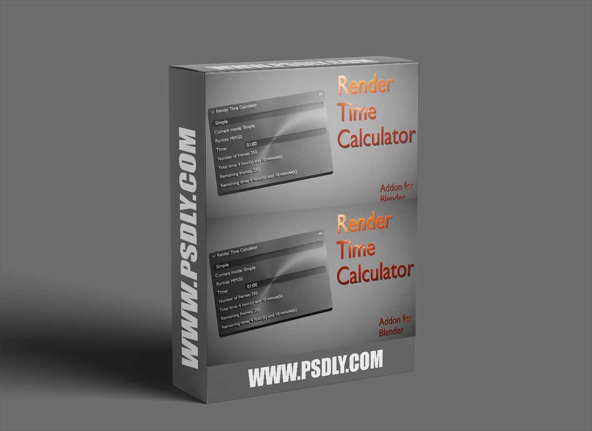Render Time Calculator 3.0 for Bledner