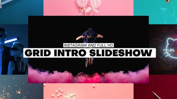Videohive Grid Intro Slideshow 51950839