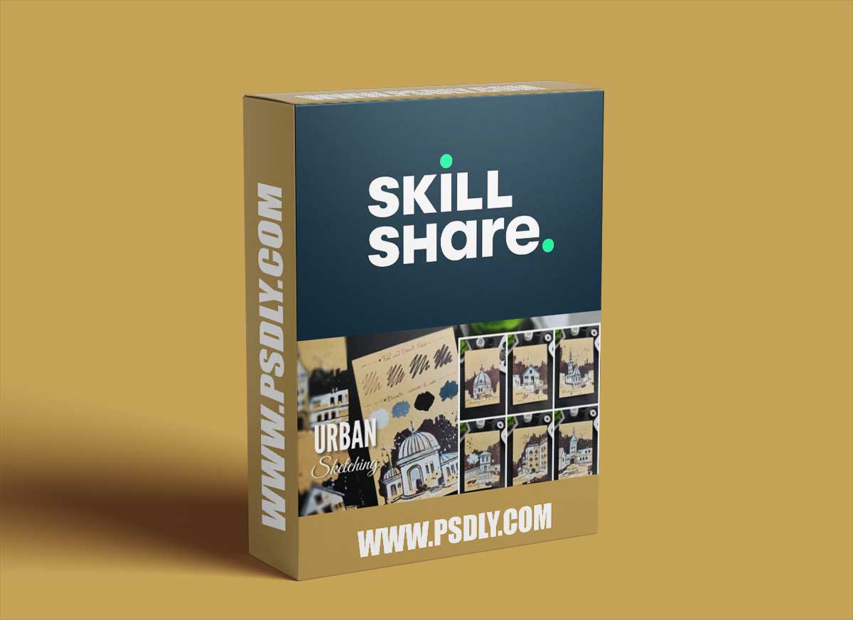 8 Days of Urban Sketching on Brown Paper