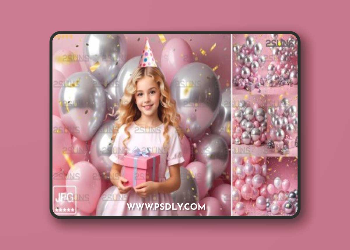 Birthday Confetti Studio Backdrop Party