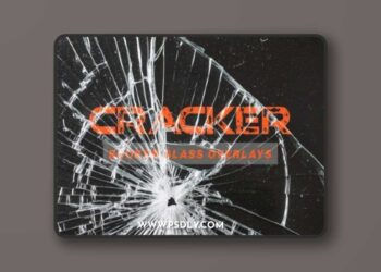 Broken Glass Texture Overlays