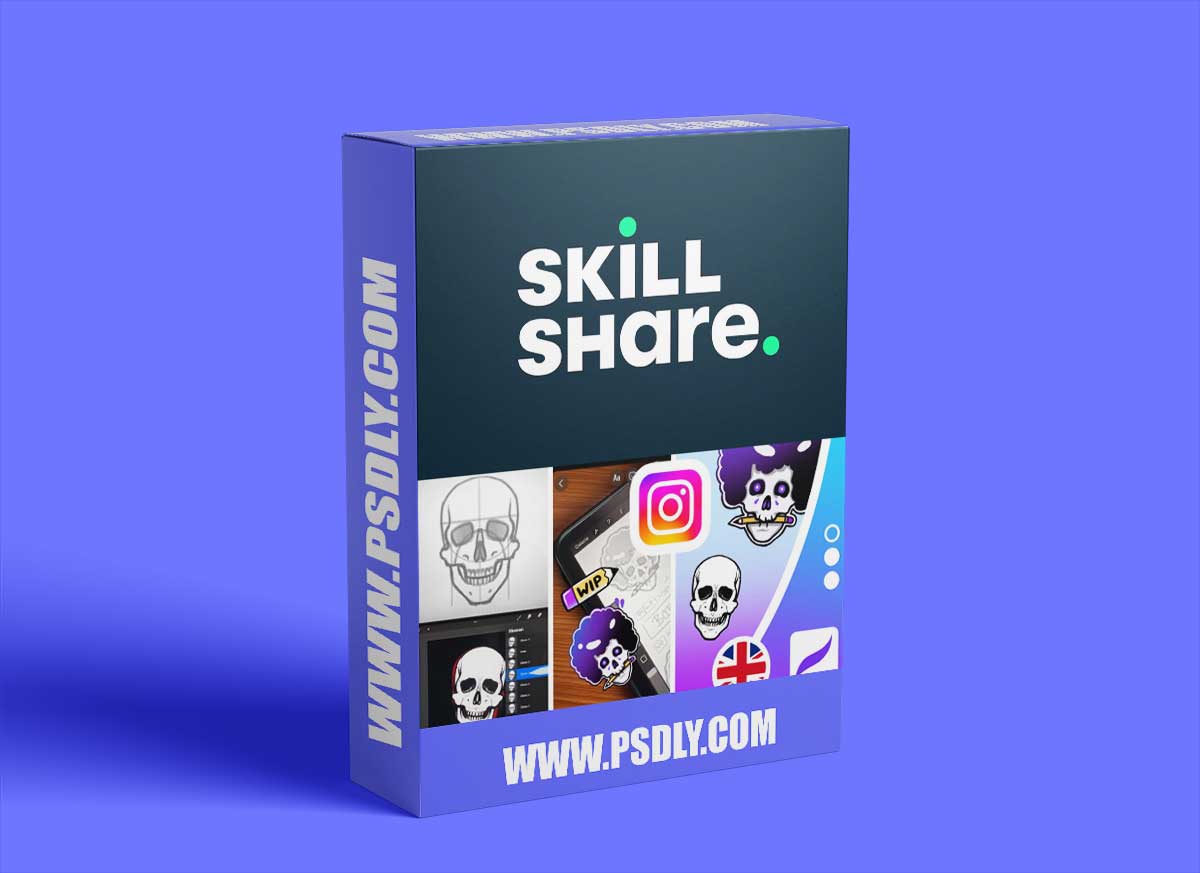 Create animated Instagram stickers in Procreate | + Skull Drawing Tutorial