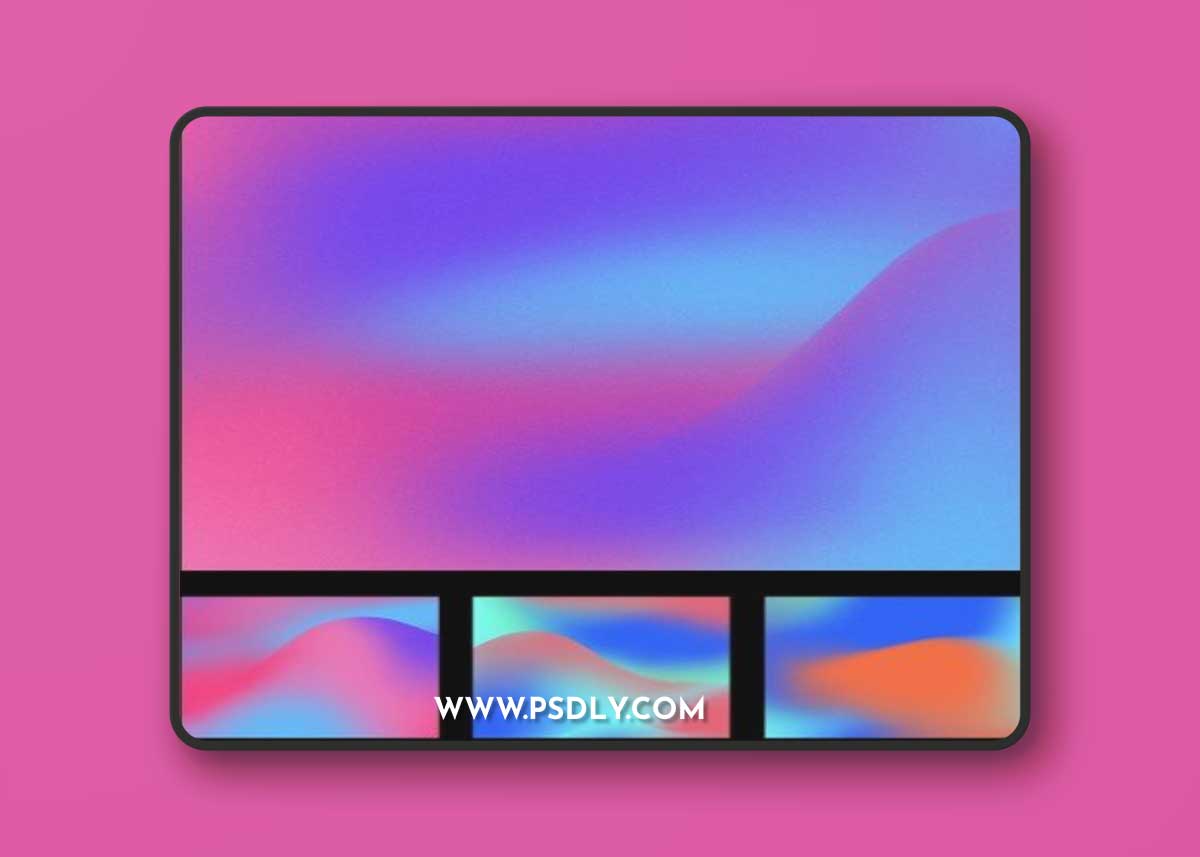 Gradient Noise Grain Colorfull Colored Overlay Texture Pack Bundle Effect Surface