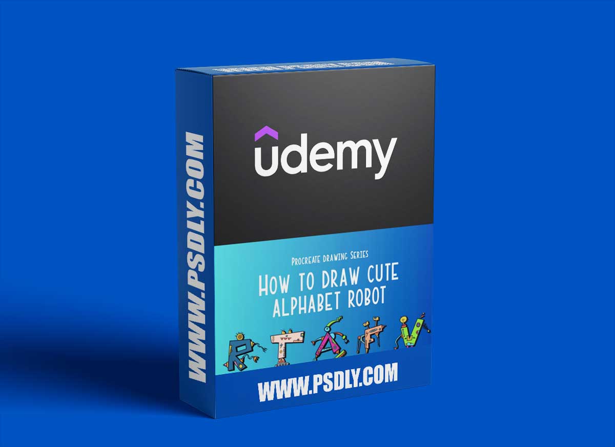 How to Draw Cute Alphabet Robot with Procreate