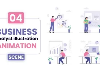 Videohive Business Analytics Illustration Scene 52460430