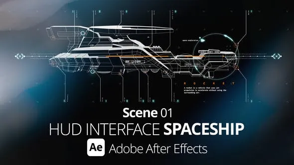 Videohive HUD Interface Spaceship 01 Ae 52210094