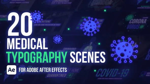 Videohive Medical Typography Scenes Ae 52000901