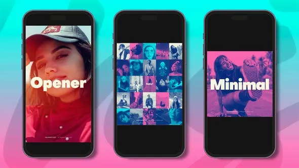Videohive Opener Minimal Vertical Reel 51356988
