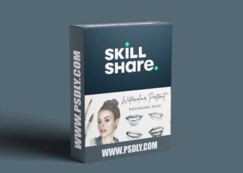 Watercolour Portrait - Integrating Lifelike Teeth