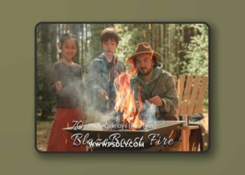 70 BlazeBoost Fire Photoshop Overlays