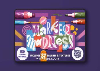 Creativemarket - Marker Madness Procreate Brush Set
