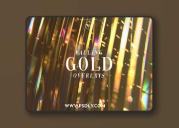 Falling Gold Overlays