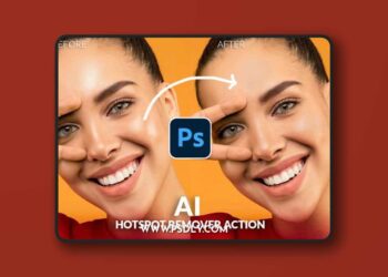 Hotspot remover AI Photoshop Skin retouch action