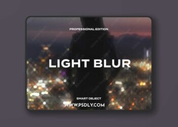 Light Blur Leak Film Frame Retro Photo Effect