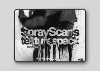 Spray Scans - Photoshop Overlays Pack