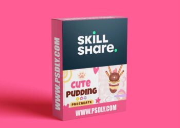 Sweet & Whiskery: Drawing a Cat Pudding Illustration in Procreate