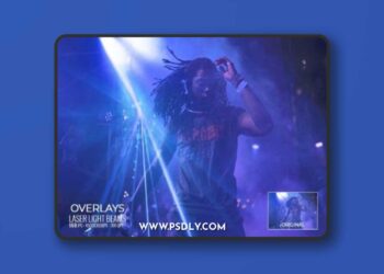 160 Laser Stage Lighting Beams Overlays