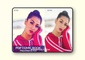 Pop Comic Book Action for Photoshop