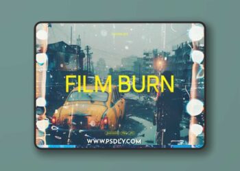 Film Burn Overlay Textures