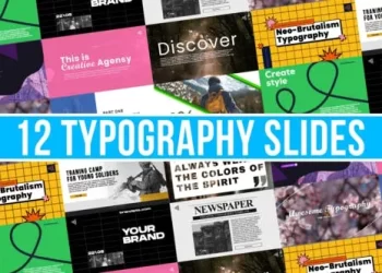 Videohive 12 Typography Slides 52610172
