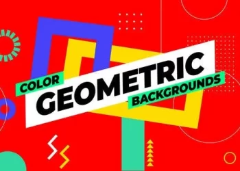 Videohive Color Geometric Backgrounds 53393232