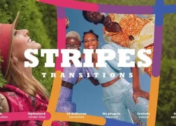 Videohive Colorful Splines Transitions 53238280