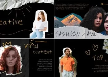 Videohive Creative Crumbled Paper Slides for After Effects 53181287