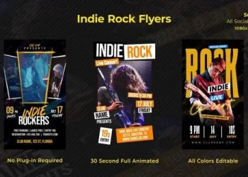 Videohive Indie Rock Flyers 53537200