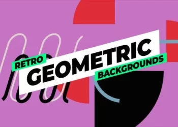 Videohive Retro Geometric Backgrounds 53393161