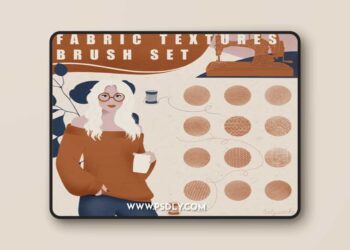 Fabric Textures Brush Set for Procreate