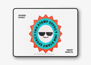 Grunge Ink Stamp Effects for Photoshop