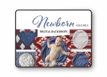 Newborn V5 Digital Backdrop Set