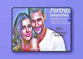 Portrait Cartoon Effect Action