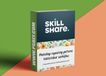 Repeating Patterns in Photoshop - Pattern Preview for beginners using hand painted motifs