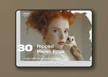 Ripped Paper Edge Effect Overlays - PhotoSpirit