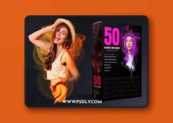 Smoke Fire Flame PNG Brush Set