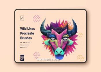 Wild Lines Procreate Brushes M8ZRNND