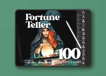 100+ Procreate Fortune Teller Stamps