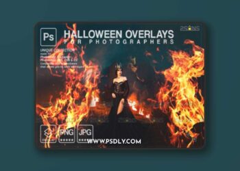 Photoshop Fire Overlay Halloween