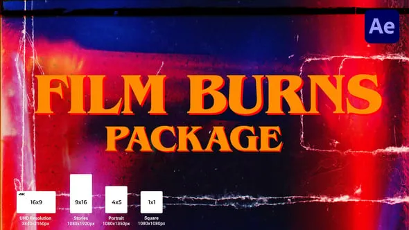 Videohive Film Burns Package 54306112 1 Videohive Film Burns Package 54306112