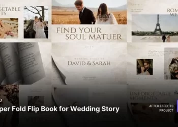 Videohive Intro - Paper Fold Flip Book for Wedding Story Effects Project Files 54301998