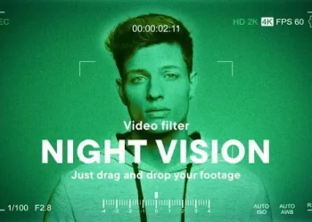 Videohive Night Vision Video Effect Template 54172753