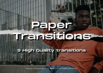 Videohive Paper Transitions 54300039