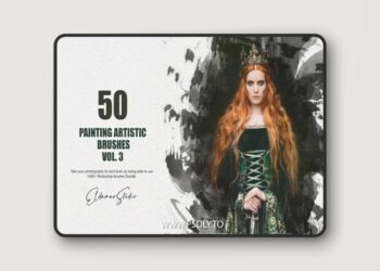 50 Painting Artistic Brushes - Vol. 3 Z232VD2