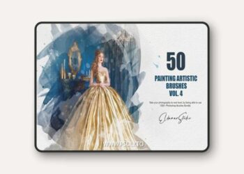 50 Painting Artistic Brushes - Vol. 4 WRTCTN2