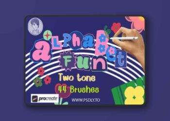 Alphabet Fun Brush for Procreate