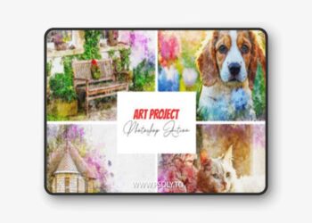 Art Project Photoshop Action